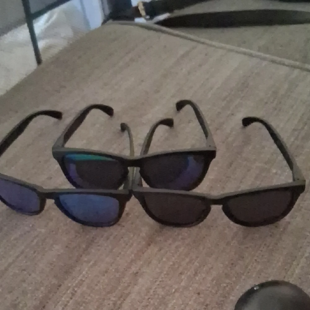 Sleek Black Sunglasses Trio by Arjien – New in Box